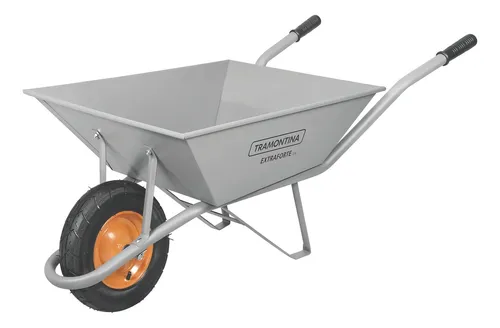 Carrinho De Mão Extra Forte 65 Litros 77714/435 Tramontina Cor Cinza Claro