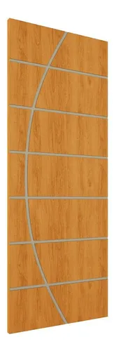 Folha De Porta De Madeira Frisada 210x90 Espessura Df